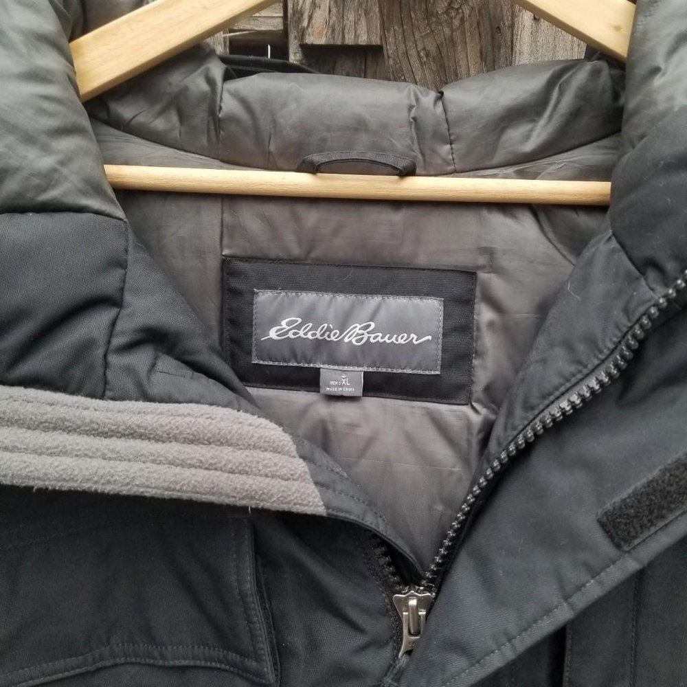 EDDIE BAUER MEN'S Goose Down Expedition Parka Fall 13 Men's size XL - Picture 3 of 5